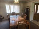 The formal dining room seats 6 guests